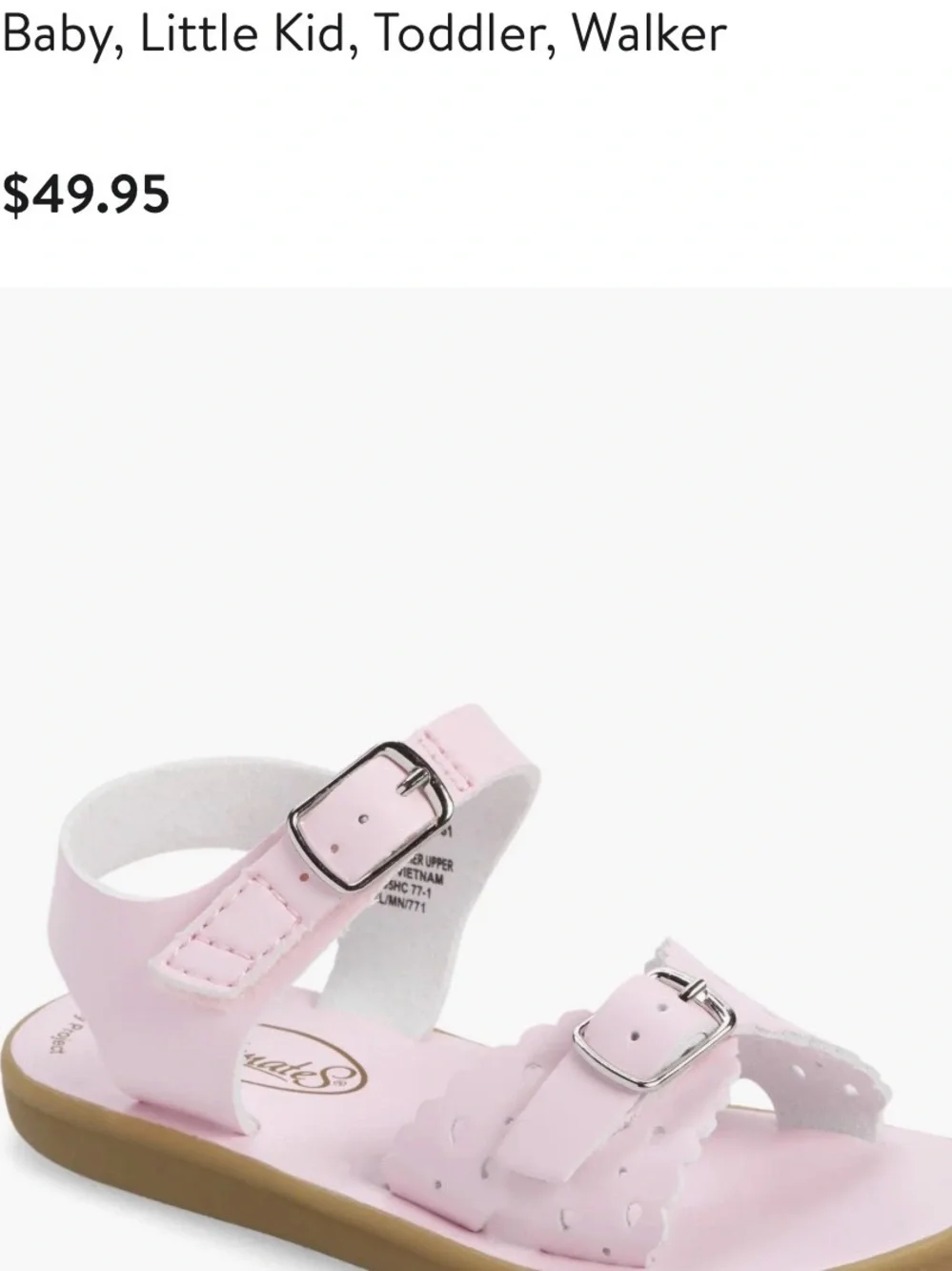 FootMates Pink Buckle Toddler Sandals